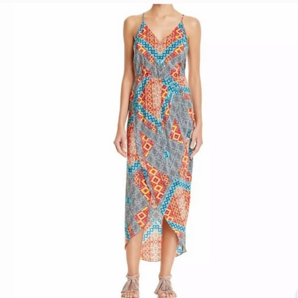 Amanda Uprichard silk graphic midi dress